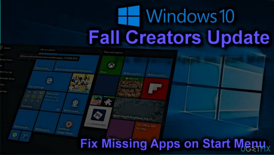 Javítsa ki a hiányzó Store-alkalmazásokat a Fall Creators Update webhelyen