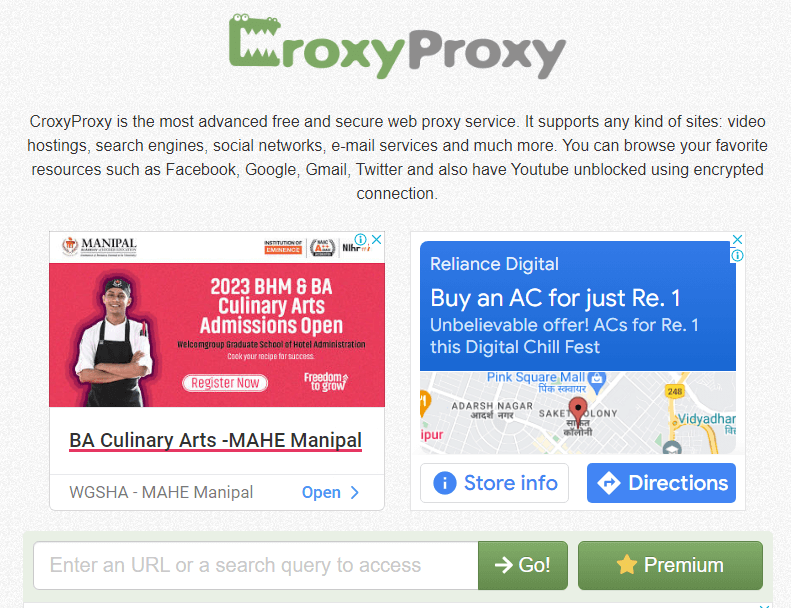 Croxy Proxy'si