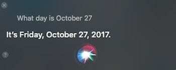 A Siri használata MacBookon a naptárhoz