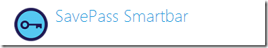 SavePass SmartBar - poistoopas