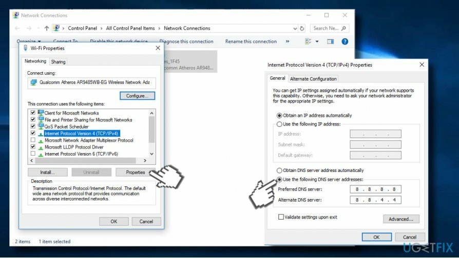 Utilice el DNS de Google