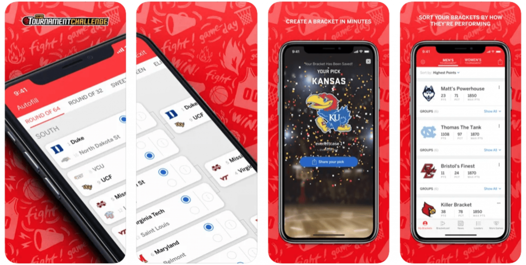 Aplikacja ESPN Tournament Challenge