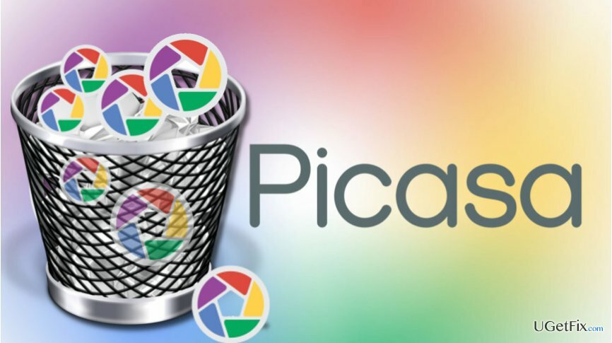 ilustrující odstranění aplikace Picasa