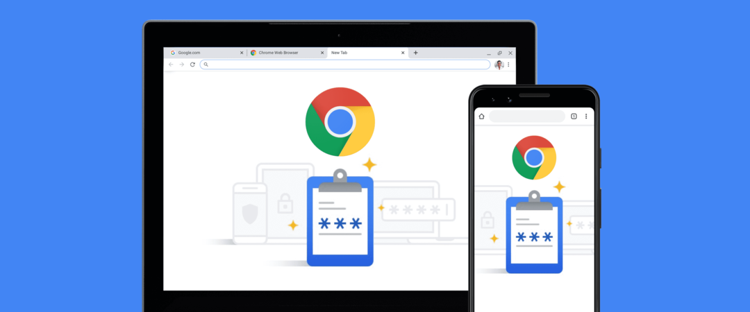 Google-wachtwoorden op telefoon en Chrome