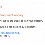 Napraw pakiet Office 2013 „Coś poszło nie tak” Błąd 1058-13