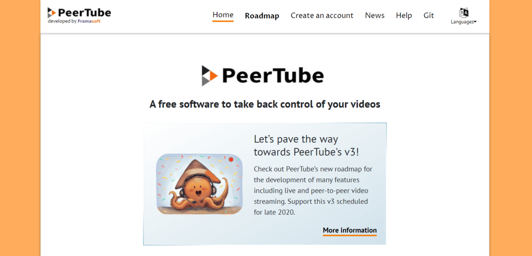 PeerTube - Beste nettsted for videodeling