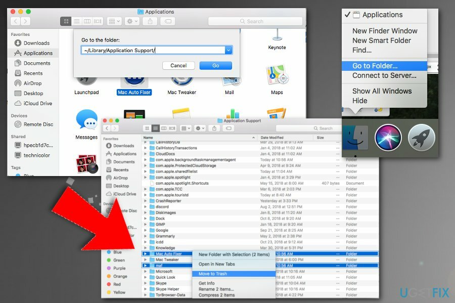 Copot pemasangan Mac Auto Fixer di Perpustakaan