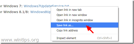 popravek - Windows Update Service Ni na seznamu