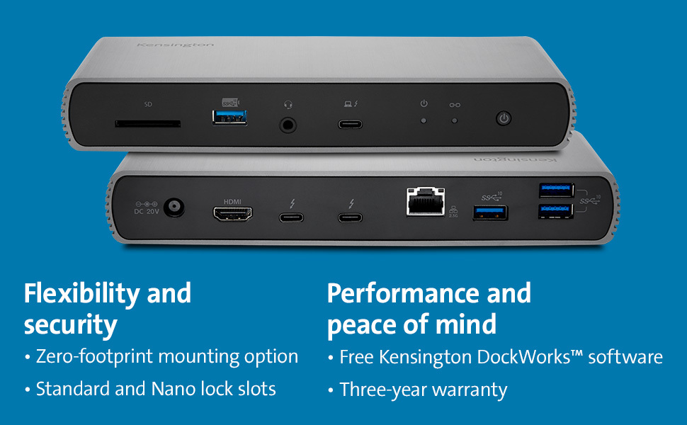 Melhores acessórios para M2 Mac Mini - Kensington Thunderbolt 4 Dock