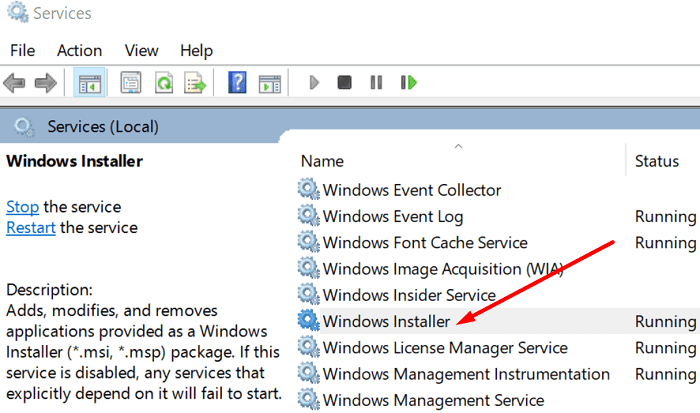 Windows-10-Installer-Dienst