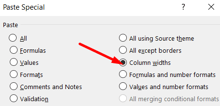 Lățimi-coloană-pastă-specială-Excel