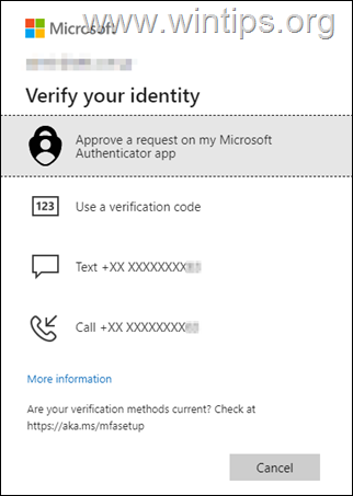 So fügen Sie Zwei-Faktor-Authentifizierungsmethoden in Microsoft 365 hinzu oder ändern sie.