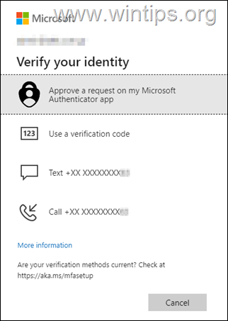 Methoden voor authenticatie met twee factoren toevoegen of wijzigen in Microsoft 365.