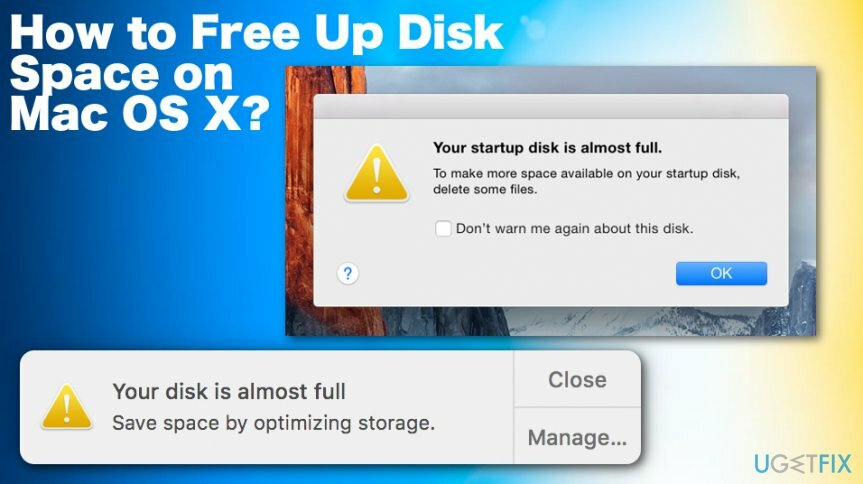 Mac OS X에서 디스크 공간을 확보하는 방법