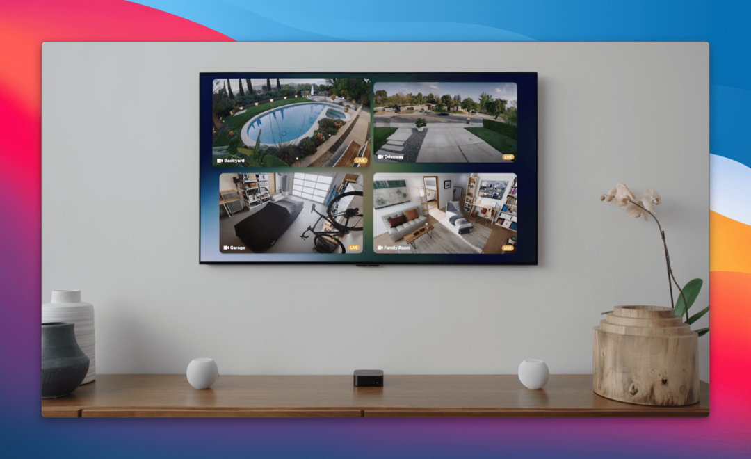 Videocamere HomeKit tvOS 15