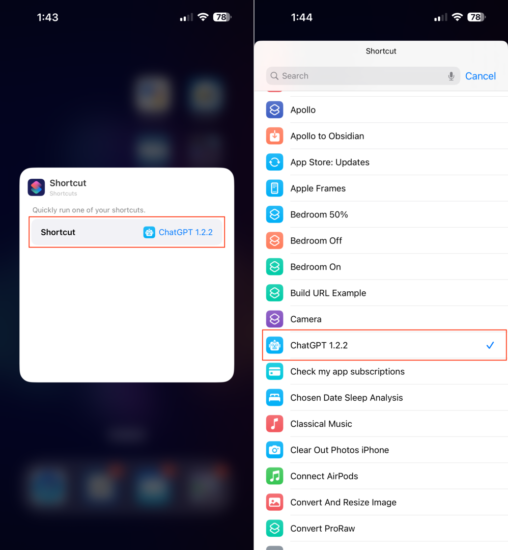 Comment utiliser ChatGPT sur iPhone et iPad - Configurer le widget de raccourci - 2