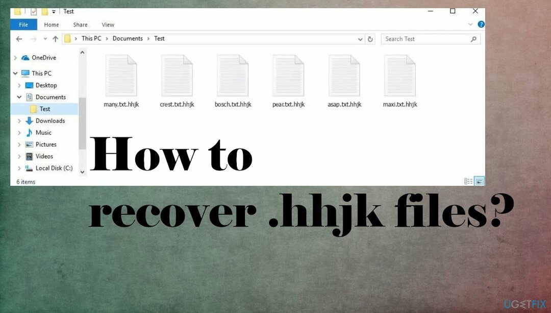 Hhjk 랜섬웨어 파일 복구