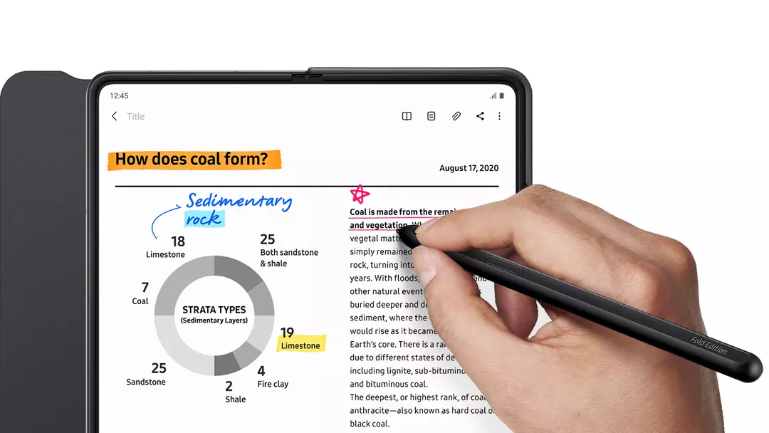 Cea mai bună husă Galaxy Z Fold 3 cu S Pen - Samsung