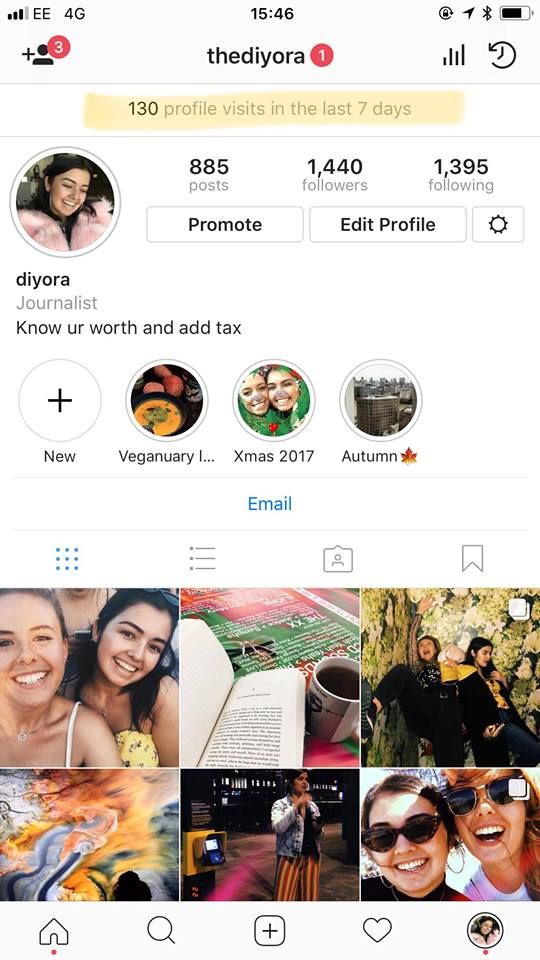 Второй метод с использованием постов в Instagram, чтобы узнать, кто просматривал ваш профиль в Instagram: