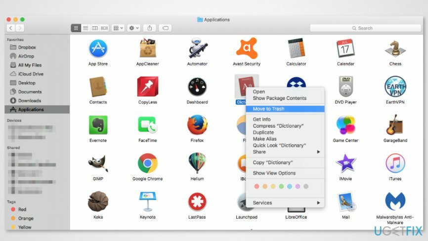 Odebrat Mac Apps