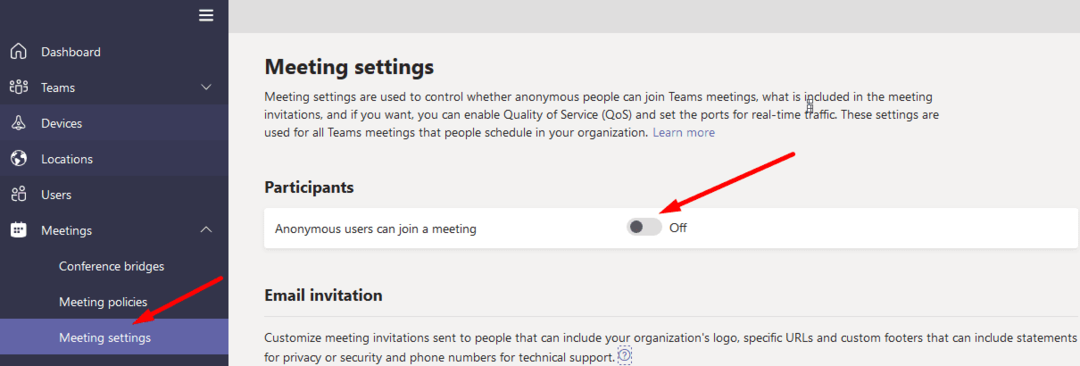 Анонимните потребители могат да се присъединят към среща