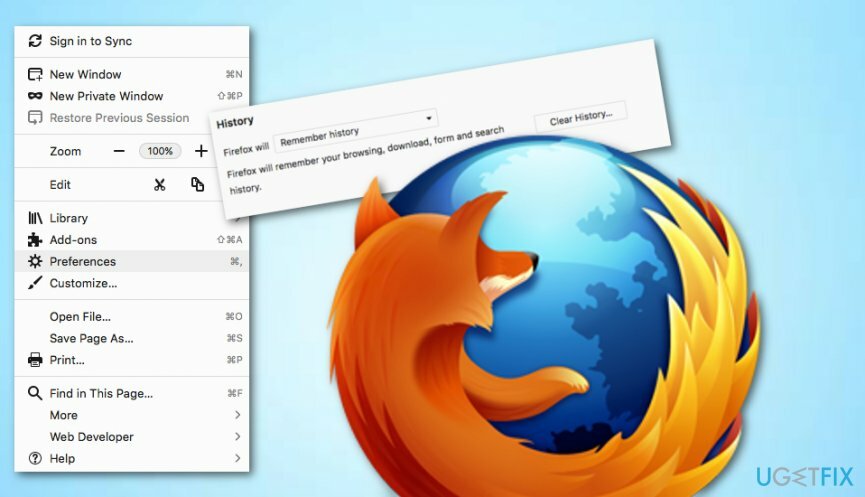 Vymažte mezipaměť z Firefoxu