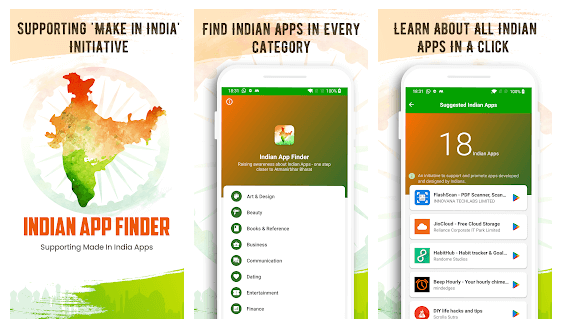 Indian App Finder – Популярни категории приложения, произведени в Индия