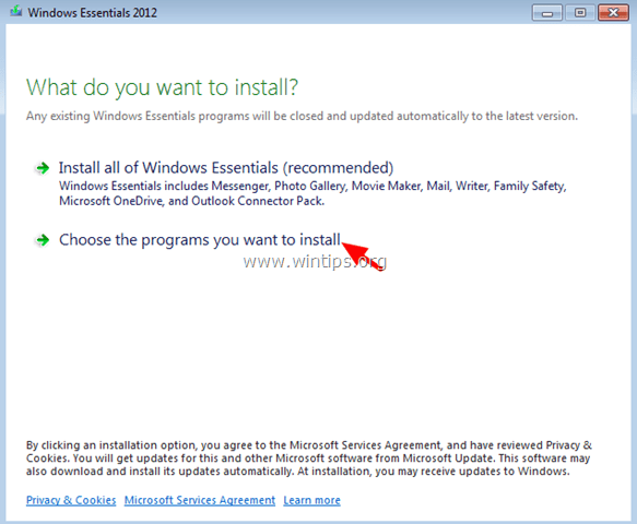 Installera Windows Essentials