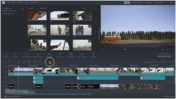 Wondershare Filmora 9 - Cel mai bun software gratuit de editare GoPro