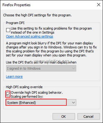 REPARAȚIE: Fonturi foarte mici pe monitoare 4k DPI înalte în Windows 10.