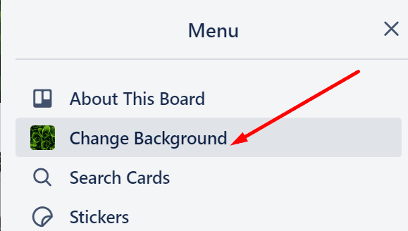 změnit pozadí trello