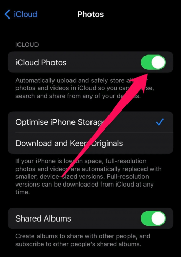 รูปภาพ iCloud