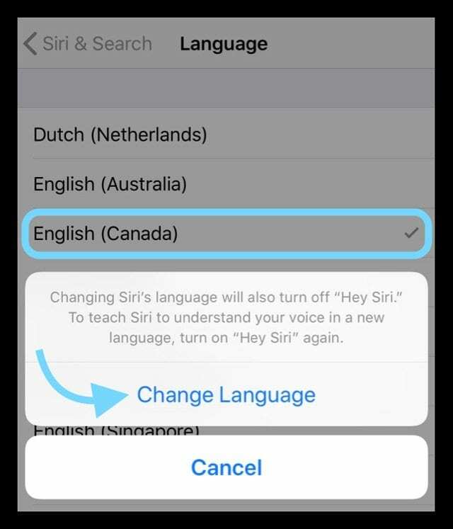 iPhone 또는 iPad에서 Siri의 언어를 변경하는 방법