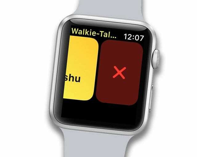 ištrinkite kontaktą „Walkie talkie“ programoje naudodami