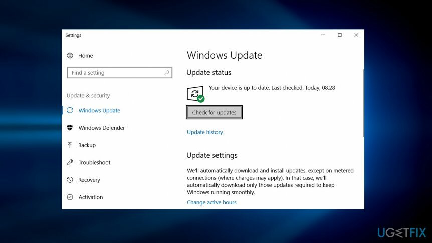 Installer de seneste Windows-opdateringer