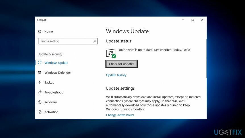 Instale las últimas actualizaciones de Windows