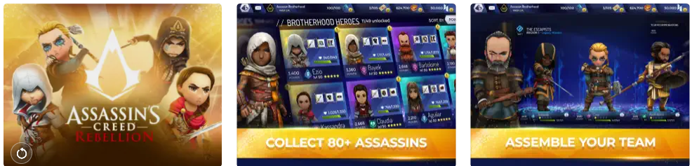 Assassin's Creed Rebellion τα καλύτερα παιχνίδια RPG iOS