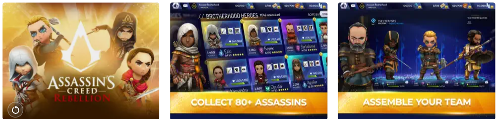 Assassin's Creed Rebellionin parhaat iOS RPG-pelit