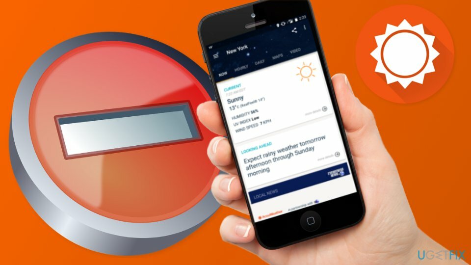 Απεγκαταστήστε το AccuWeather