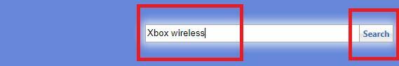 Tapez Xbox sans fil et cliquez sur le bouton de recherche
