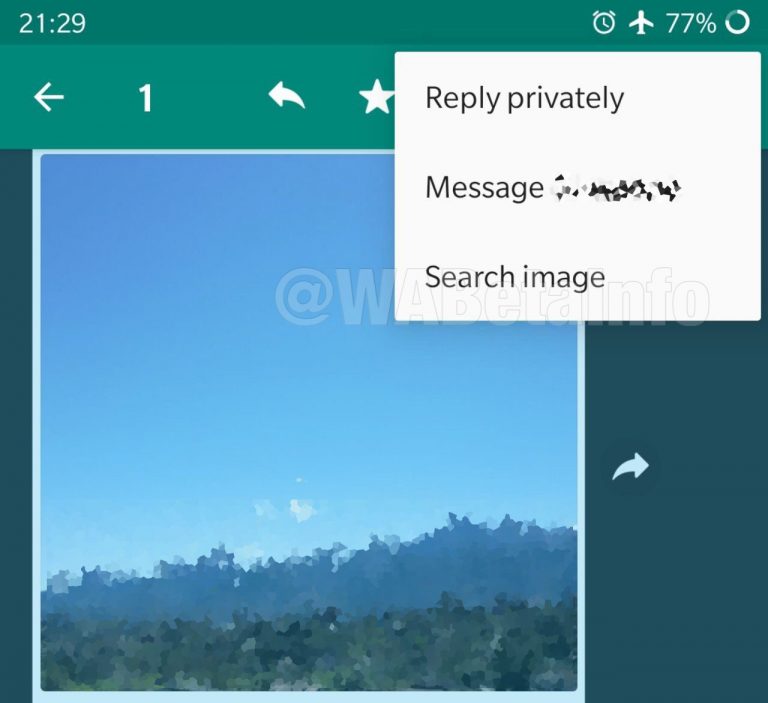 Ricerca inversa di immagini di WhatsApp