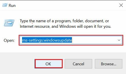 ms-setting windows update