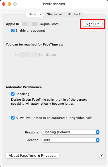 Apprenez à vous déconnecter de FaceTime pour corriger l'impossibilité de vous connecter à FaceTime sur Mac