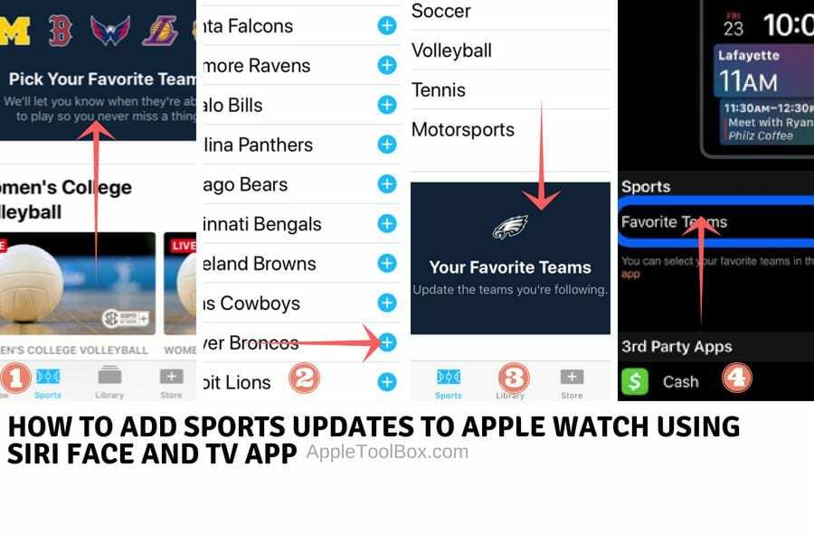 Apple Watch에 스포츠 점수를 추가하는 방법