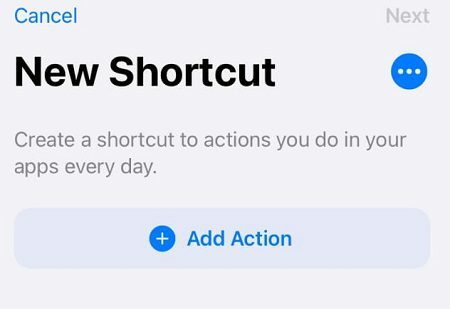 create-new-shortcut-ios