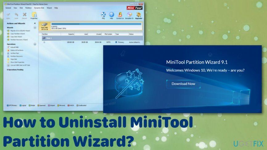Как удалить MiniTool Partition Wizard 