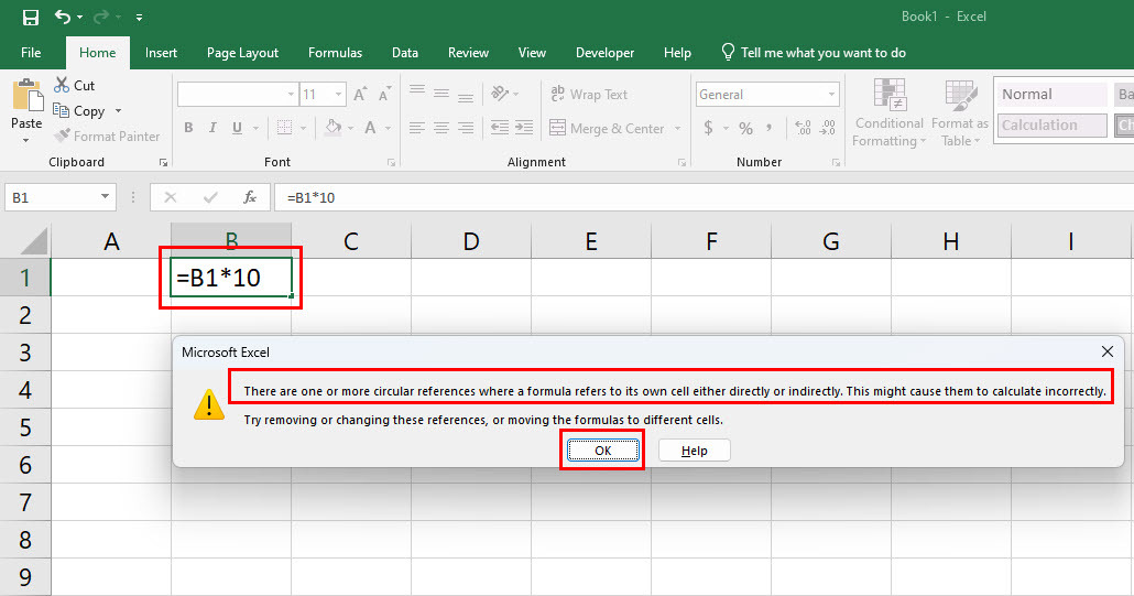 Wat is kringverwijzing in Excel