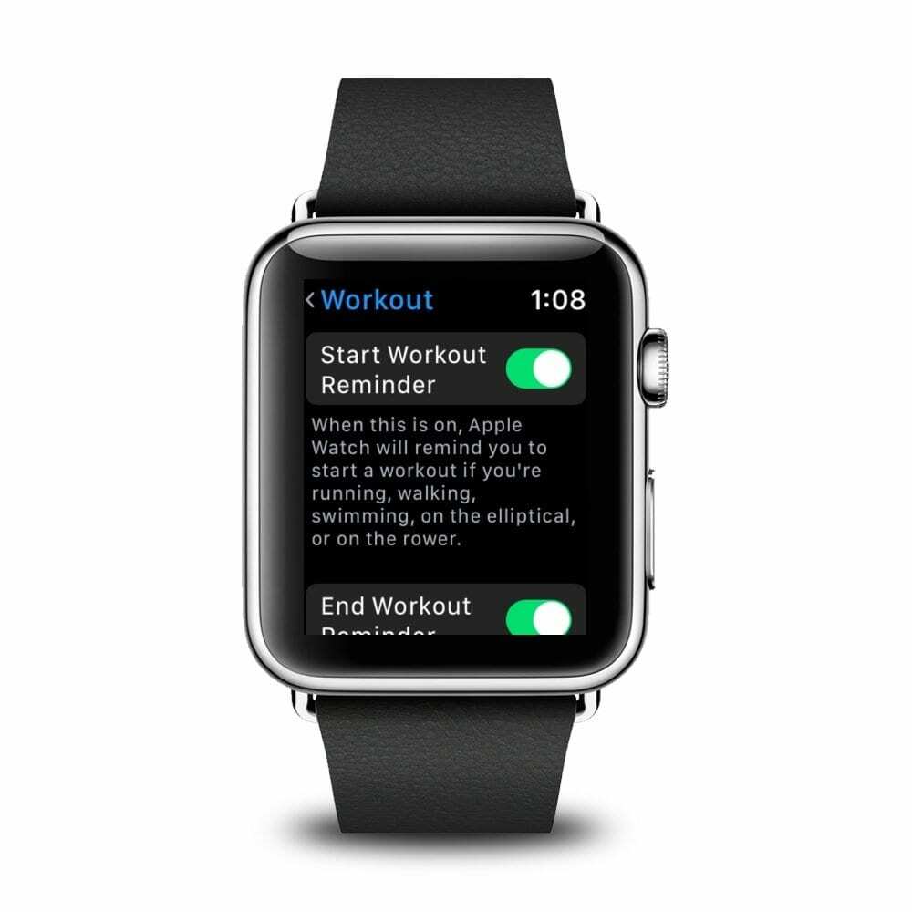 Automatinis treniruotės aptikimas „Apple Watch“.