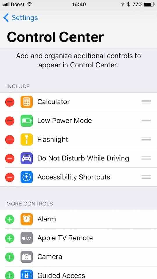 iOS 11'de Kontrol Merkezi Nasıl Özelleştirilir