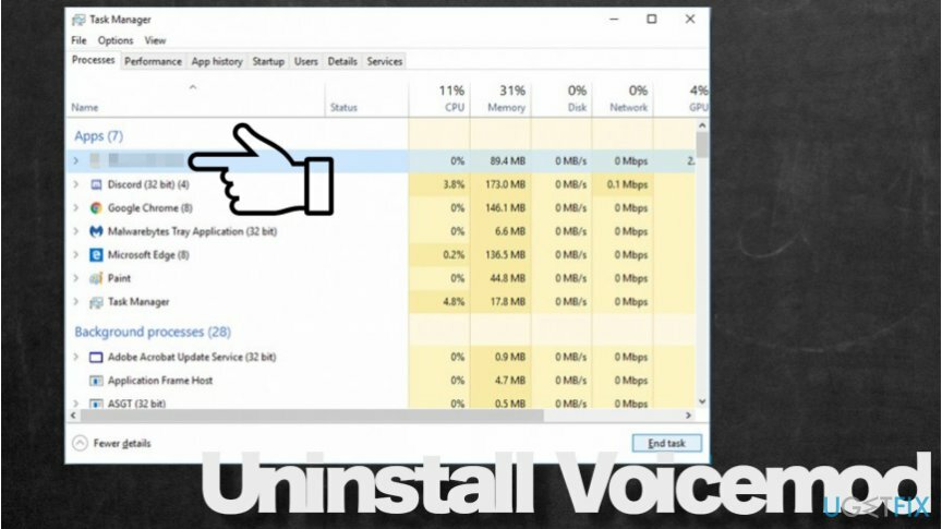 Procesul Voicemod